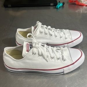 Converse low tops - white- women’s 10